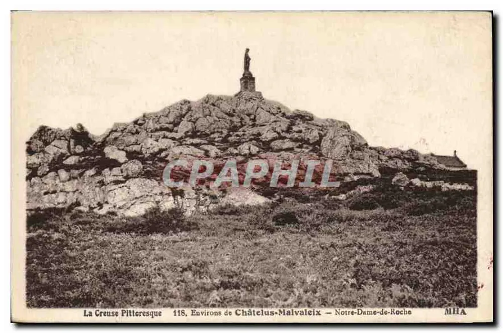 La Creuse Pitteresque — 118, Dintorni di Châtelus-Malvaleix — Notre-Dame-de-Roche — MHA - Recto