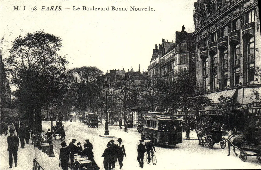 Parijs — De Boulevard Bonne Nouvelle — M.J. 98 - Voorkant