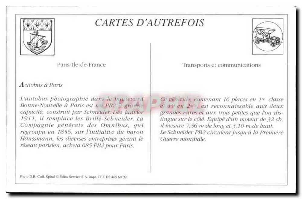 Parijs — De Boulevard Bonne Nouvelle — M.J. 98 - Achterkant