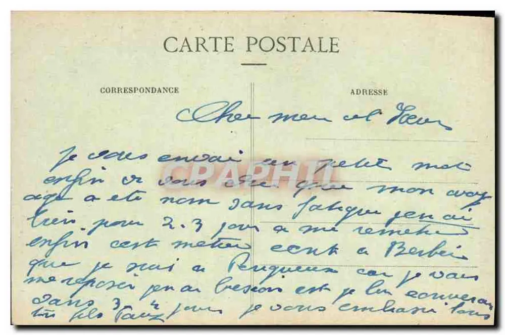 Saint-Front, vista do Molino de Cachepur — Périgueux — Domège, editor-impressor, Périgueux - Verso