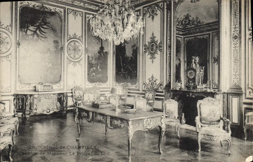 Zimmer des Herrn Prinzen — Schloss Chantilly — C. L. C. n°20 - Vorderseite