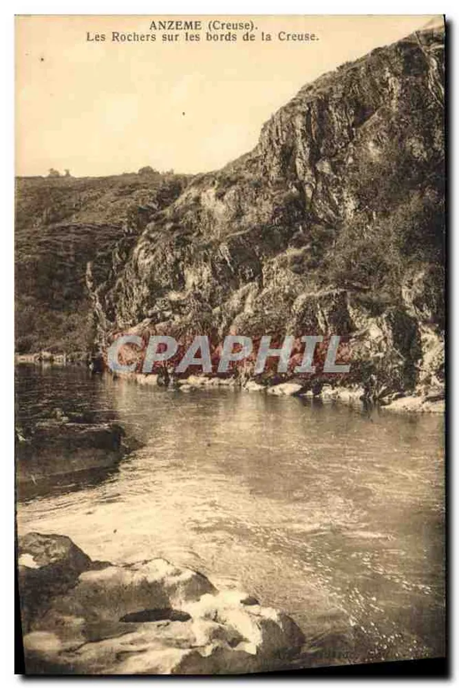 Die Felsen an den Ufern der Creuse — Anzême (Creuse) - Vorderseite