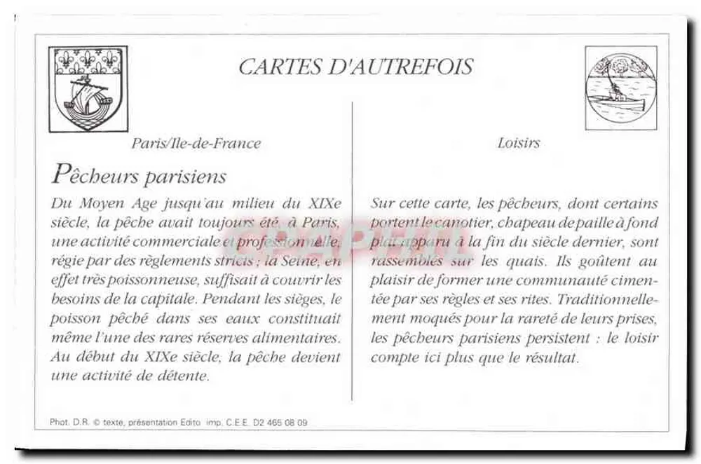 Paris Vécu — Pescadores de Paris — Paris/Cidade de Paris - Verso