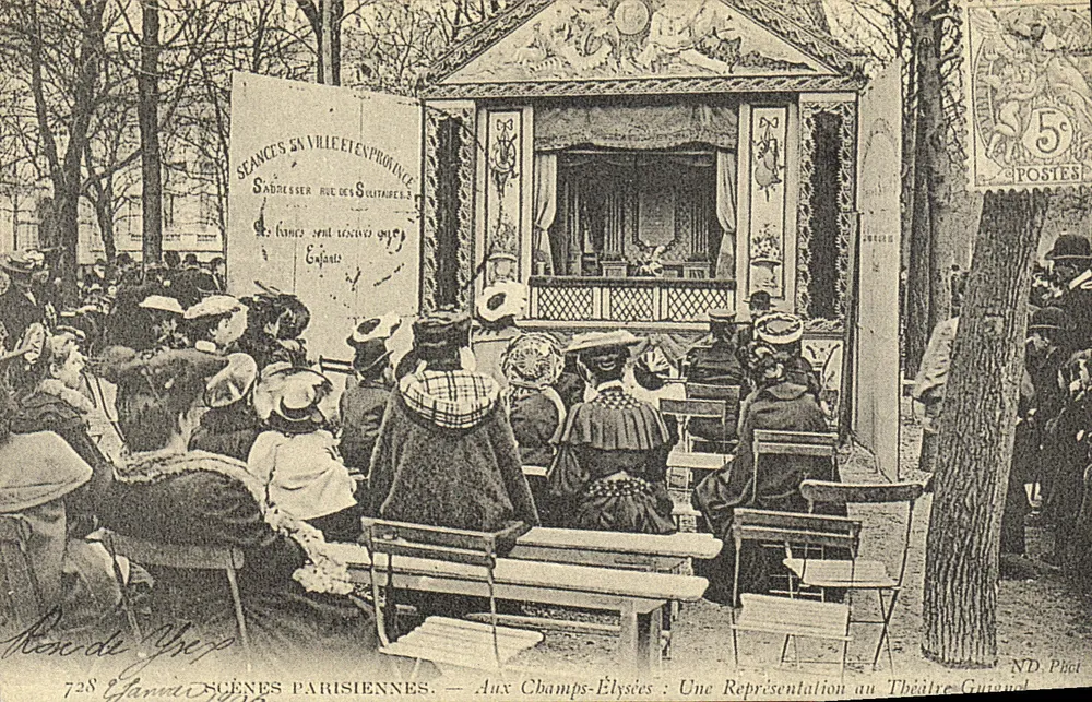 Pariser Szenen — Auf den Champs-Élysées: Eine Aufführung im Guignol-Theater - Vorderseite