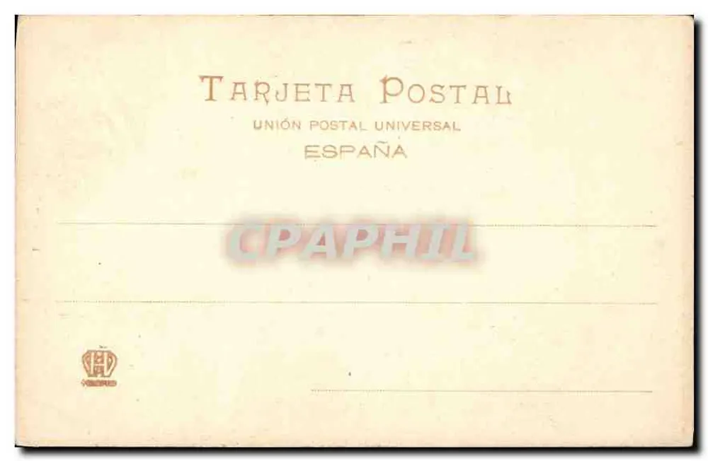 Die Heilige Verkündigung — Nachbildung der Malerei von Velázquez — veröffentlicht von Hauser y Menet, Madrid, 1883 - Rückseite