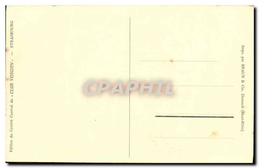 Rothenbacher Jööpf — (Ch. Rägel) — Edição do Comitê Central do Clube Vosgien - Verso