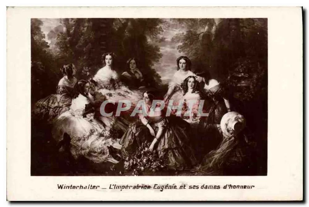 Winterhalter — A Imperatriz Eugênia e suas damas de honra - Frente