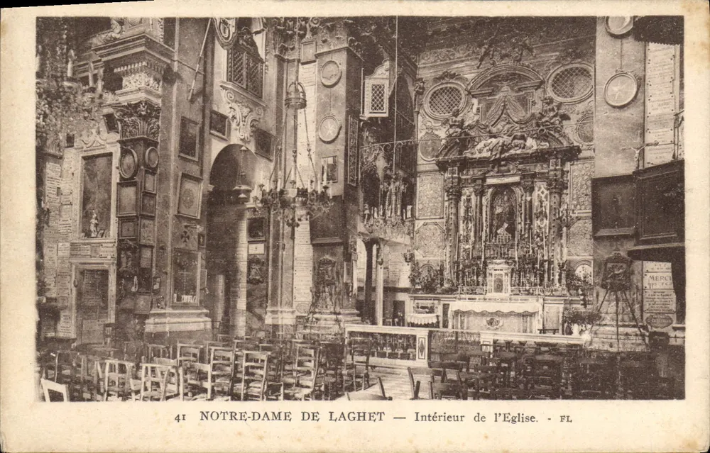 Nossa Senhora de Laghet — Interior da Igreja — FL - Frente
