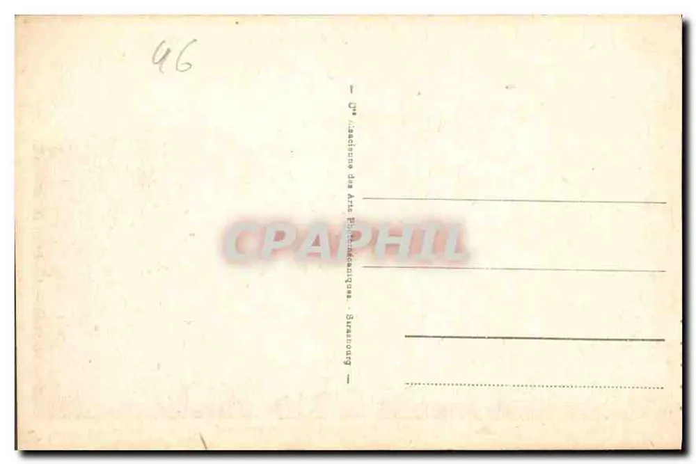 Gourdon - Straße nach Vence - Ansicht von Gourdon — Verlag: Anonymer Fotograf, Nr. 14 - Rückseite