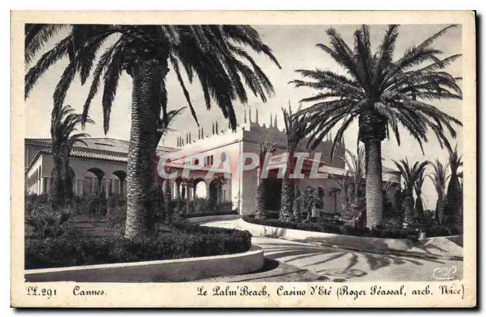 Cannes — Le Lalm'Beach, Casino de Verão (Roger Pécassal, arq. Nice) - Frente