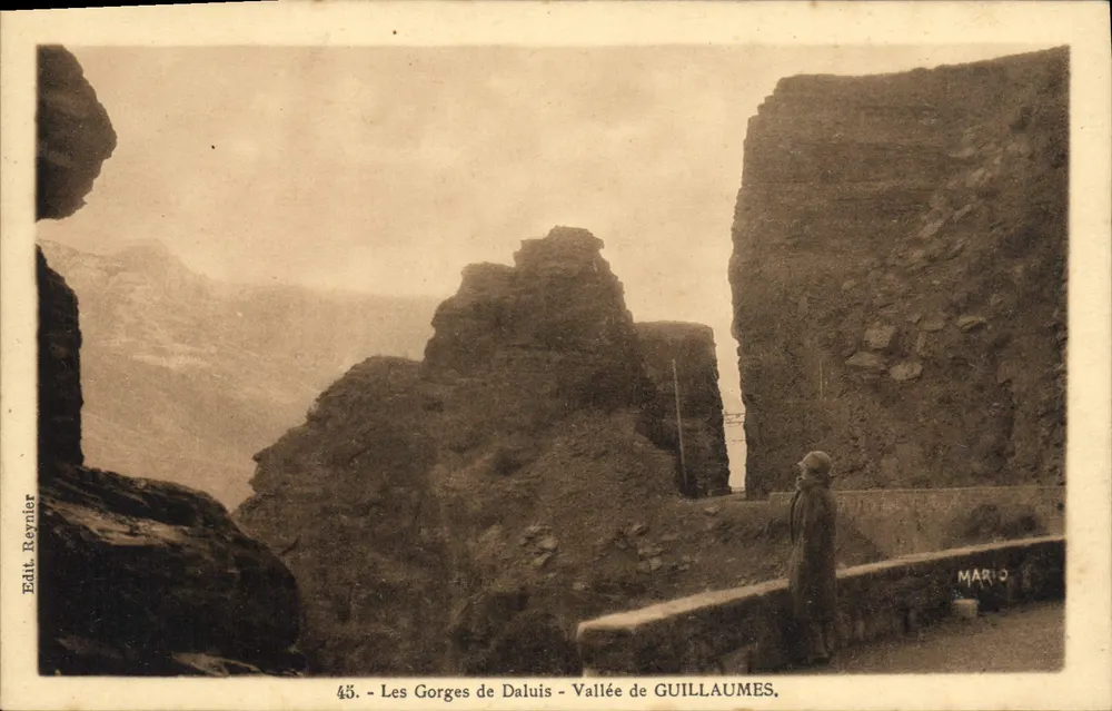 Le Gole di Daluis - Val di GUILLAUMES — Editore Reynier, n° 48 - Recto