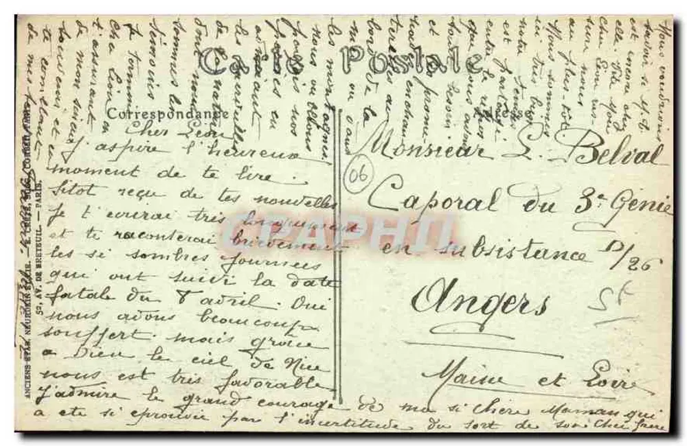 NICE — Algemene uitzicht, genomen vanaf het Kasteel — J. Hot, n°195 - Achterkant