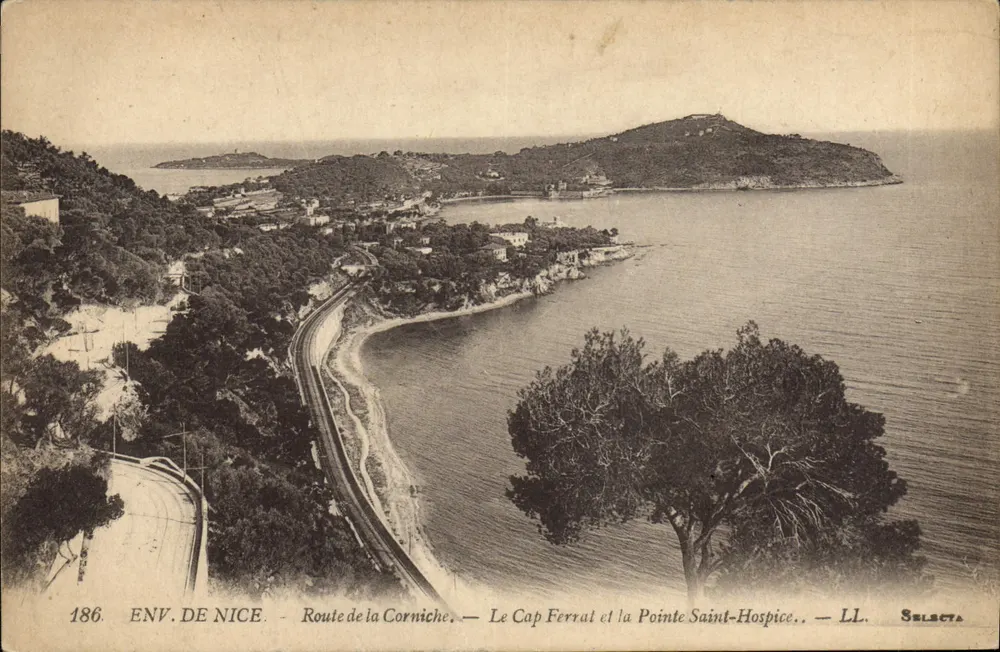 UMGEBUNG VON NICE — Route de la Corniche — Cap Ferrat und Pointe Saint-Hospice — Selecta - Vorderseite