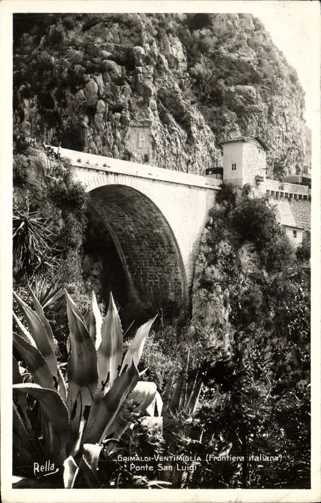 Ponte San Luigi — italienische Grenze — Grimaldi-Ventimiglia — Éditions Rella - Vorderseite