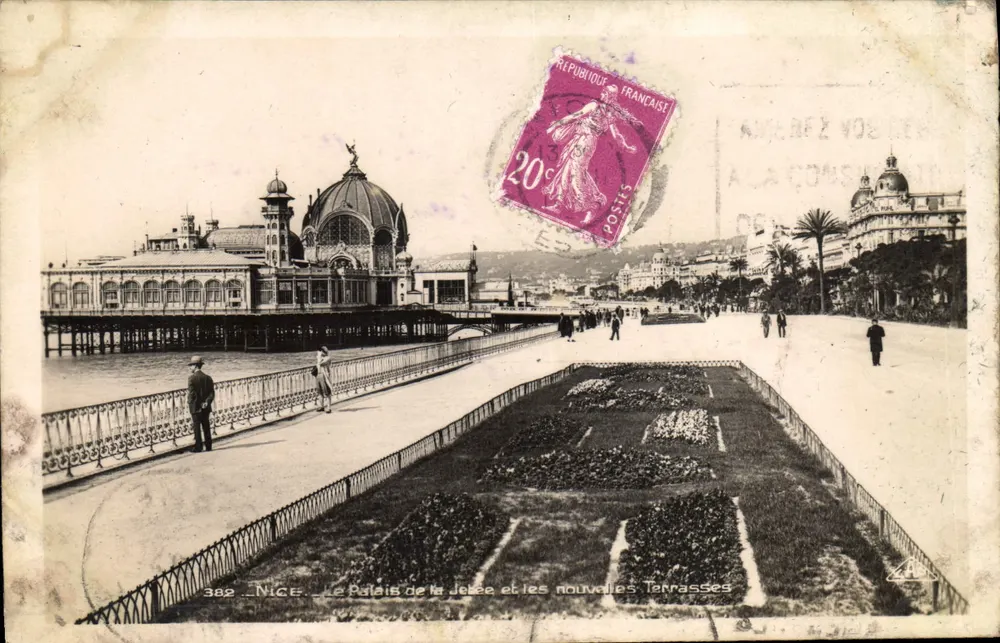 Nice - Das Palais der Mole und die neuen Terrassen — Verlag A.A. Nr. 382 - Vorderseite
