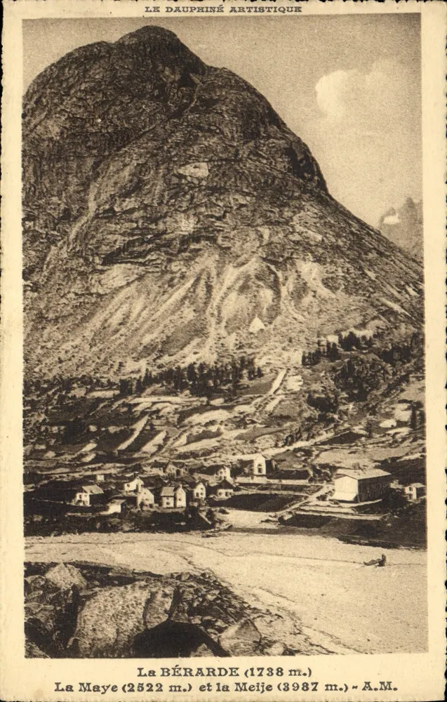 La Bérarde (1738 m.) und die Meije (3987 m.) — Das künstlerische Dauphiné — A.M. - Vorderseite