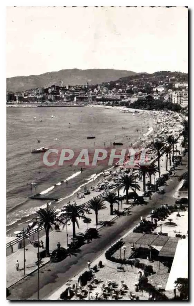 Cannes — Ansicht der Strandpromenade und des Hafens — Éditions REILLA - Vorderseite