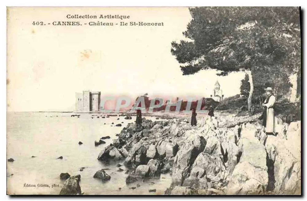 CANNES - Schloss - Ile St-Honorat — Künstlerische Sammlung n°402 — Giletta-Ausgabe, Nice - Vorderseite
