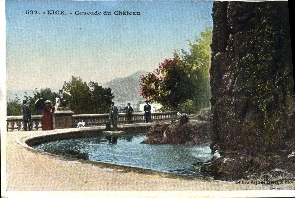 Nice - Cachoeira do Castelo — Edição Baylong Frères, N° 522 - Frente