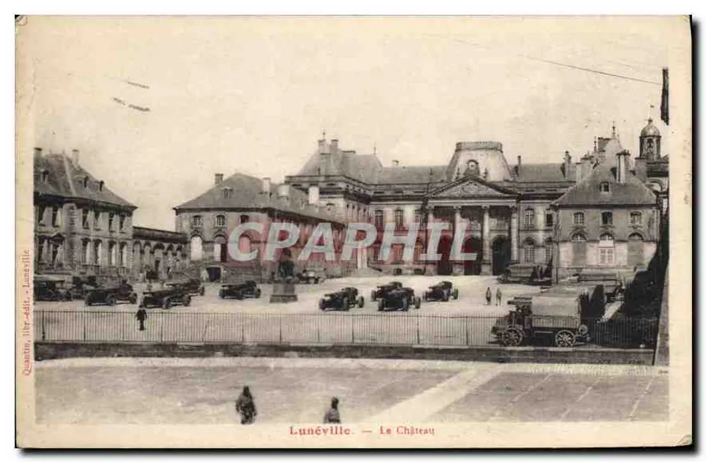 Lunéville — O Castelo — editor Quaintin, série não visível - Frente