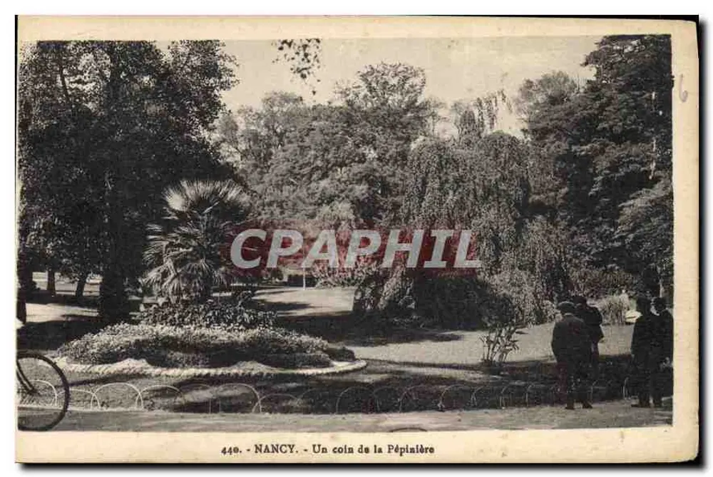 NANCY - Um canto da Pépinière — Edição V. Rezder, Nancy, n° 440 - Frente
