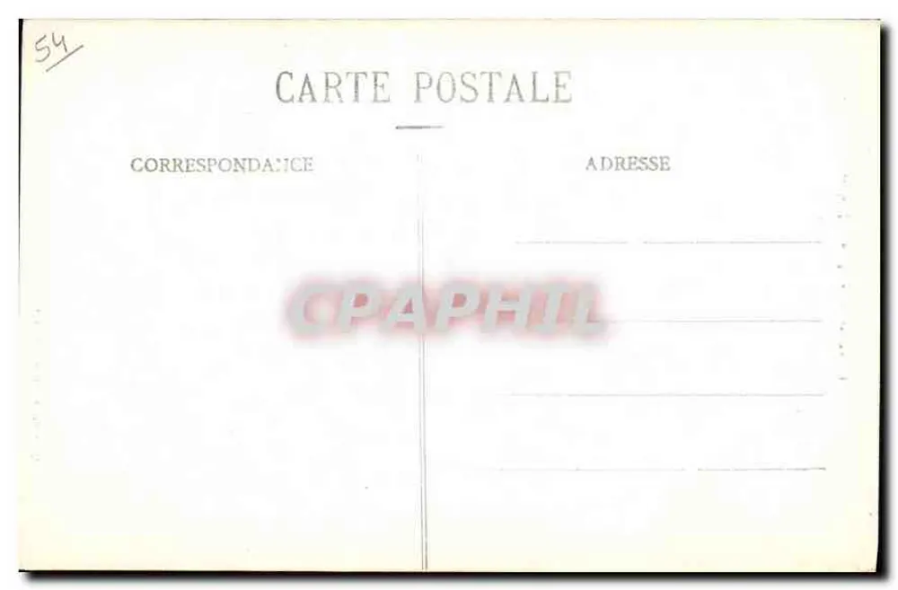 Lunéville - Igreja de São Jacó — editor Quantin, n° de série 54 - Verso