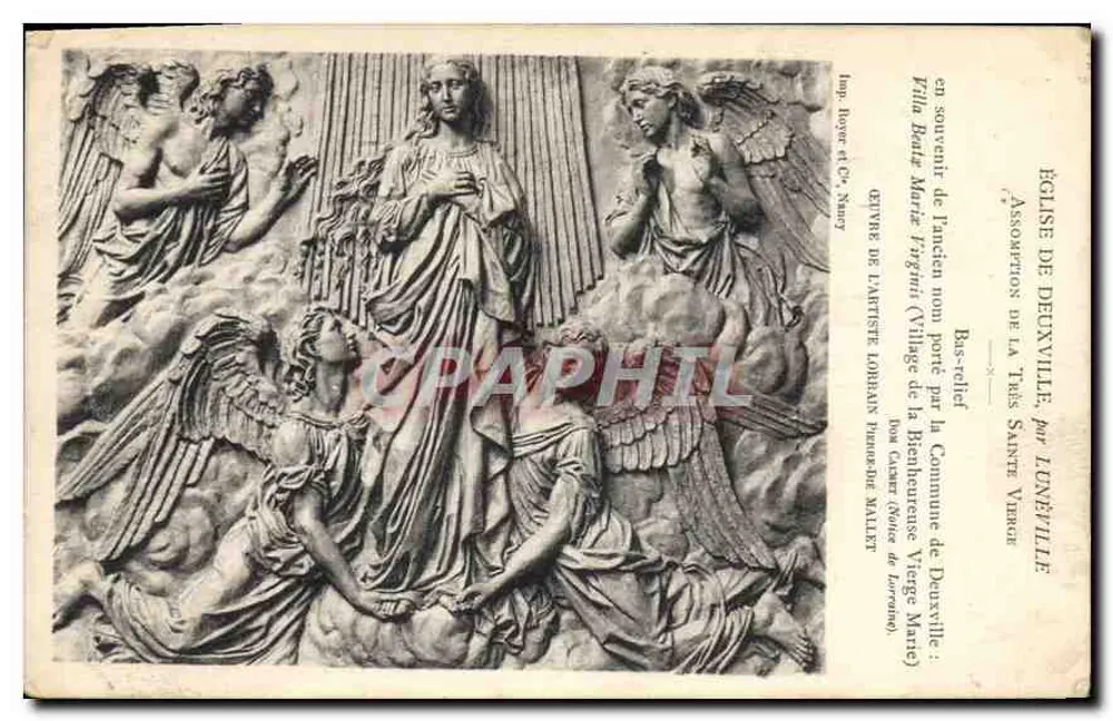 Auferstehung der Allerheiligen Jungfrau — Kirche von Deuxville, von LUNÉVILLE — Loyer et Cie, Nancy - Vorderseite