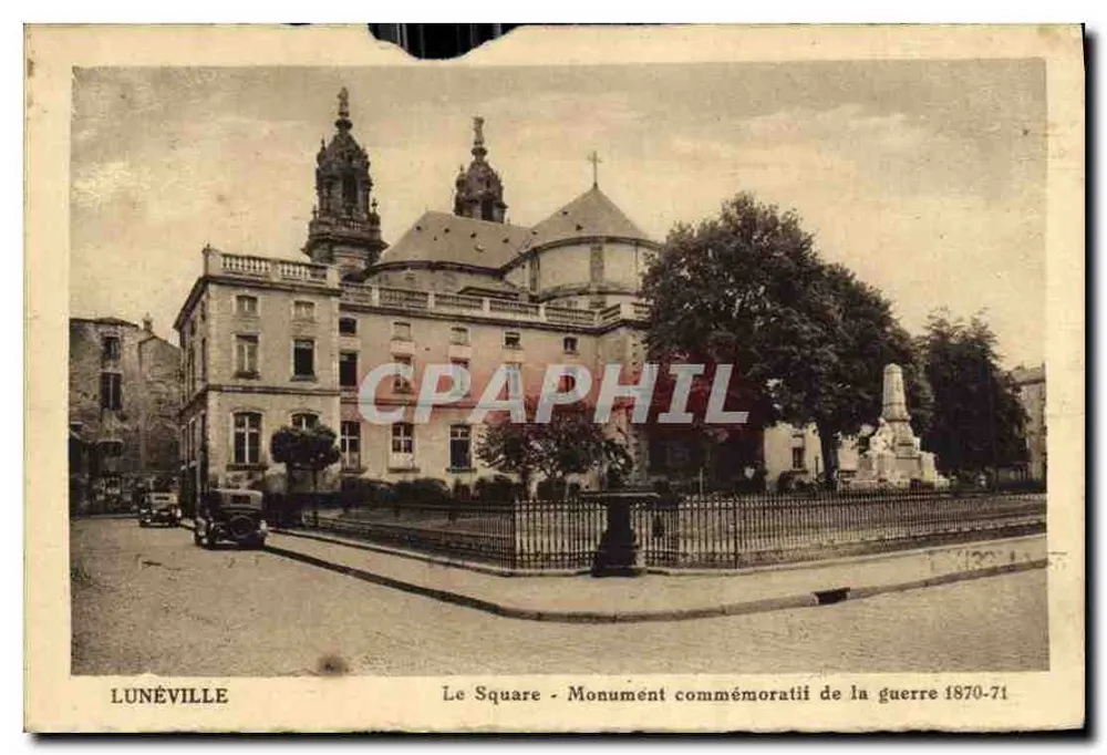 Lunéville - Der Platz - Gedenkmonument des Krieges 1870-71 — Verlag nicht sichtbar - Vorderseite