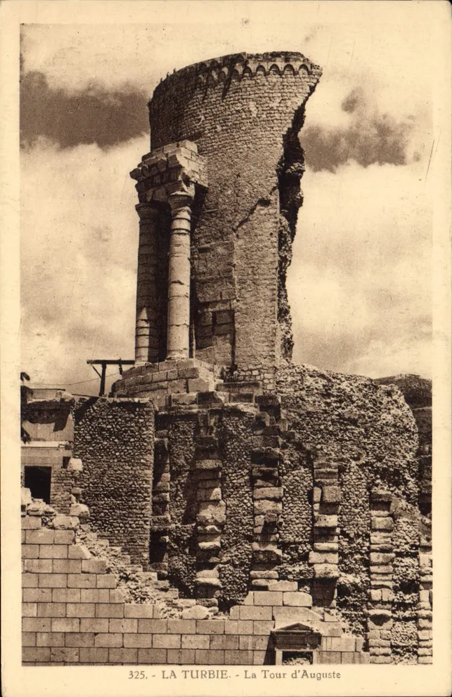La Turbie - A Torre de Augusto — Edição La Cigogne, Mônaco - Frente