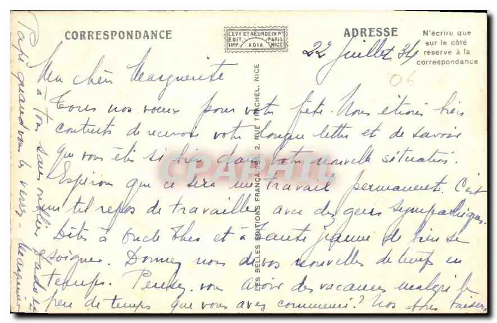 Die Côte d'Azur von Menton bis Cannes — Adlia - Rückseite