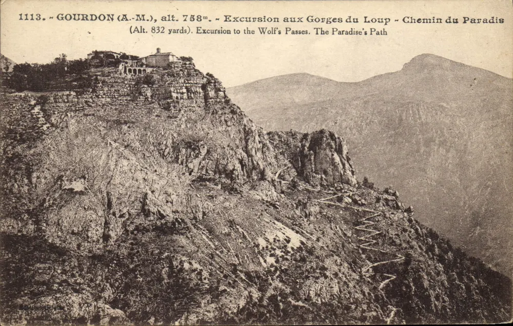 Gourdon (A.M.) — Ausflug in die Gorges du Loup — Chemin du Paradis — n° 1113 - Vorderseite
