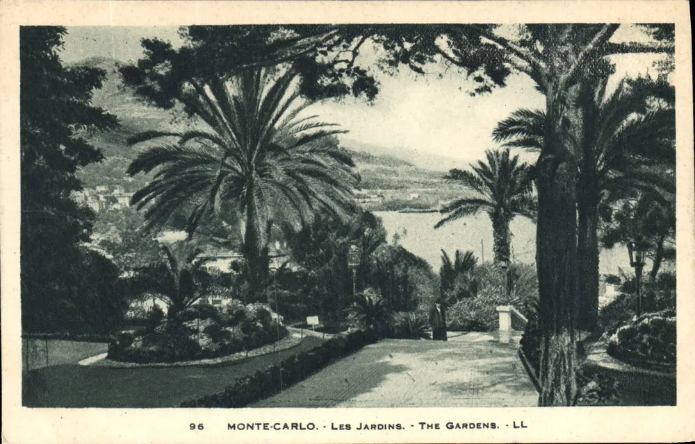Monte-Carlo - Os Jardins - The Gardens - LL - Frente