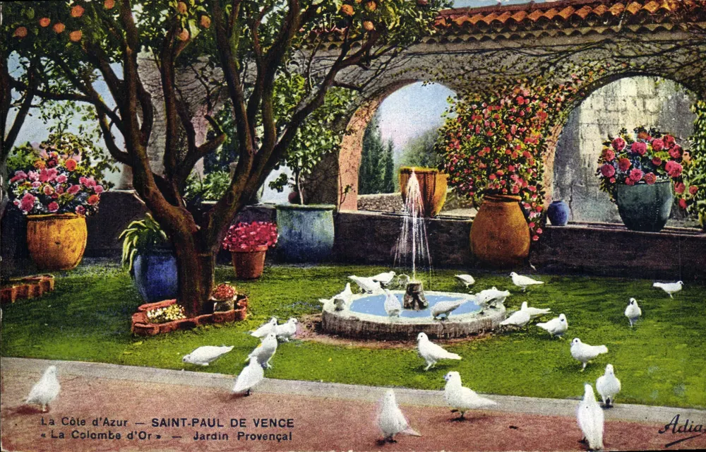 Saint-Paul-de-Vence — Jardim Provençal « La Colombe d'Or » — Adia - Frente