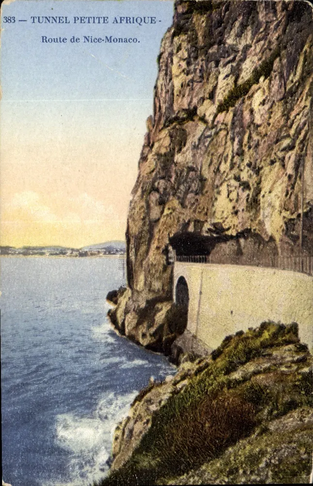 Tunnel Petite Afrique — Weg naar Nice-Monaco — Anoniem, n° 383 - Voorkant