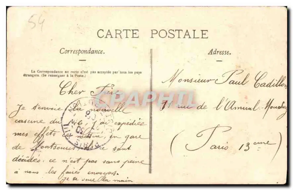 Neue Kasernen - Plateau Saint-Georges — Toul Illustré, Nr. 146 - Rückseite