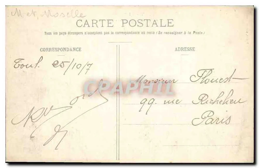 Mont St-Michel und die Côte Barine — Toul Illustré, Verlag Petrou, Toul - Rückseite