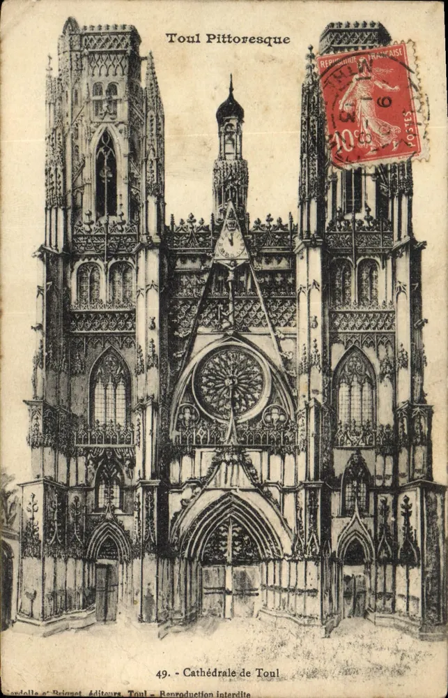 Toul Pittoresque — Kathedrale von Toul — Cardelle & Brignet, Toul, n°49 - Vorderseite