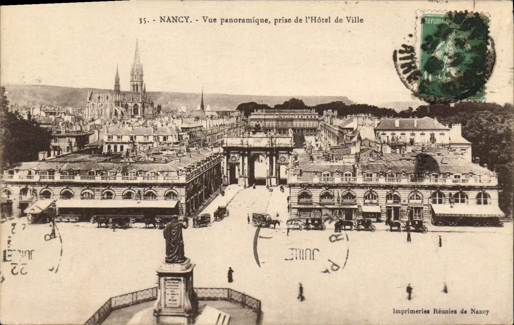 NANCY - Panoramablick, aufgenommen vom Rathaus — Imprimeries Réunies de Nancy, n°35 - Vorderseite