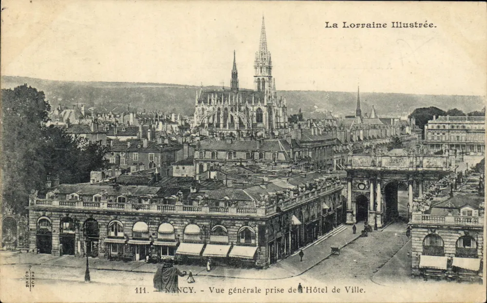 NANCY — Allgemeine Ansicht vom Rathaus — La Lorraine Illustrée, n° 111 - Vorderseite