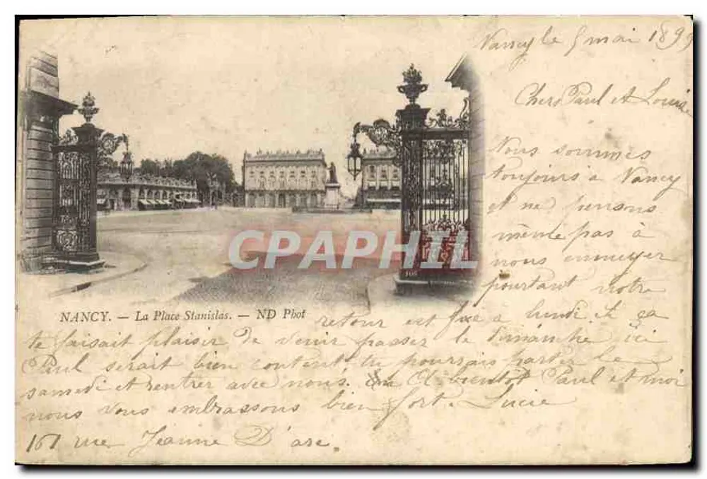 Nancy — Plac Stanisława — ND Phot - Awers