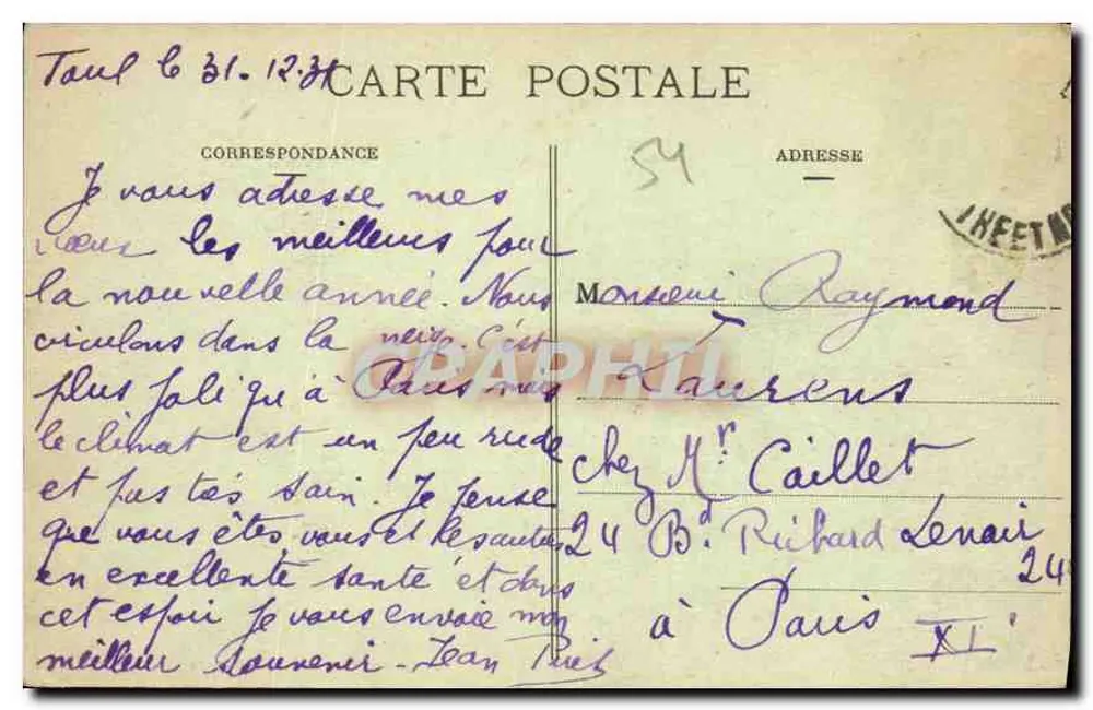 Toul Pittoresque — Vista geral — E. Bruguet, editor em Toul - Verso