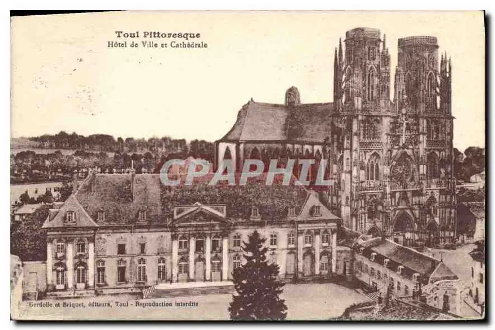 Toul Pittoresk — Rathaus und Kathedrale — Gerdolle et Briquet, Toul - Vorderseite