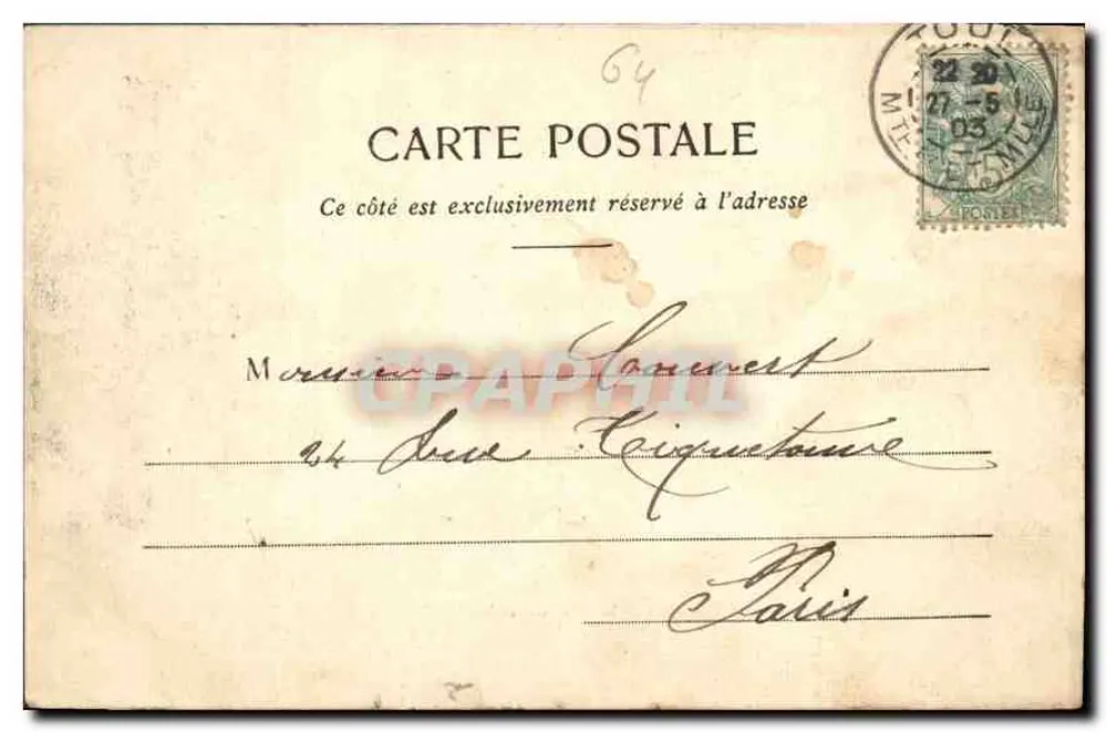 Toul - Ogólny widok — Fototypia A. Bergéret et Cie, Nancy - Rewers