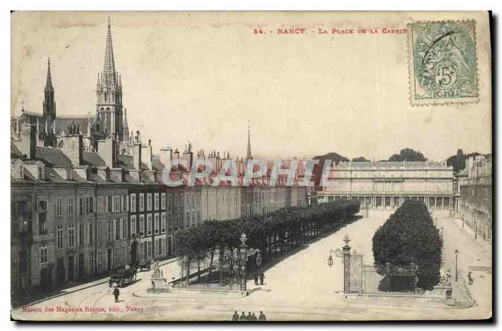 Nancy - A Praça da Gabrielle — Maison des Magasins Réunis, editora, Nancy - Frente