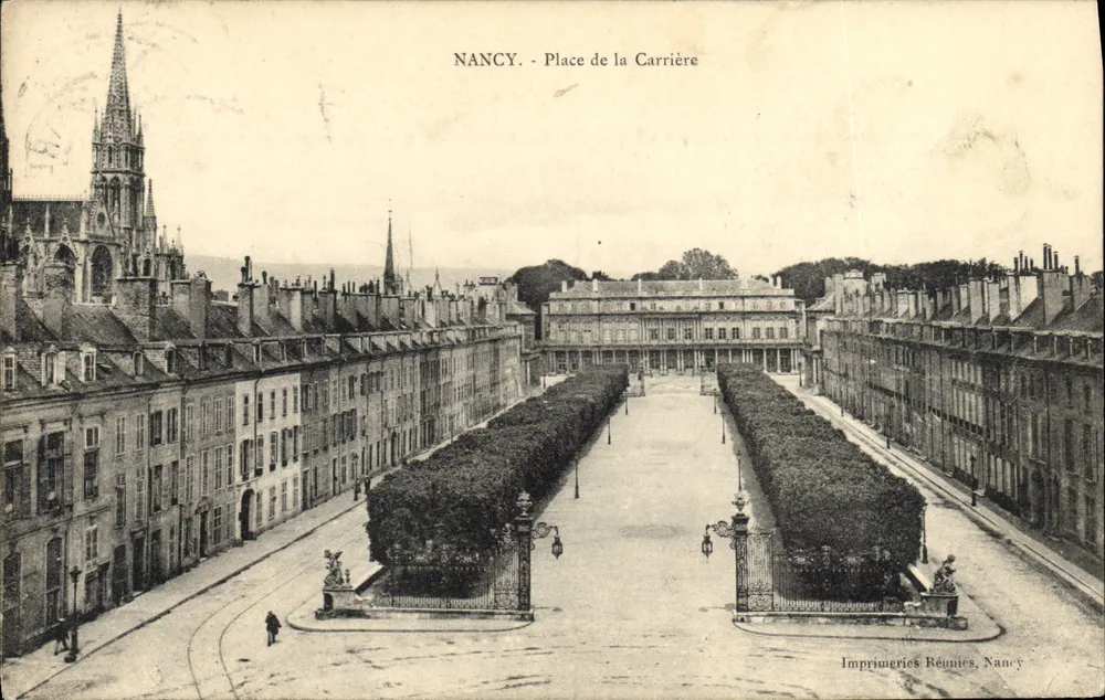 NANCY - Place de la Carrière — Imprimeries Réunies, Nancy - Awers