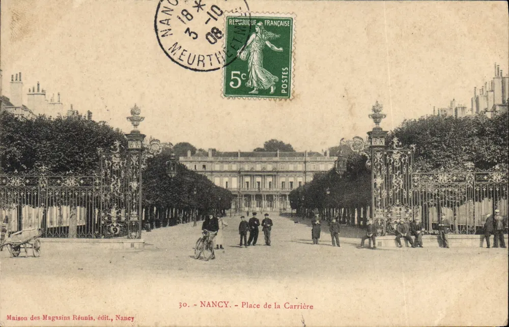 NANCY — Place de la Carrière — Maison des Magasins Réunis, édit., Nancy - Frente
