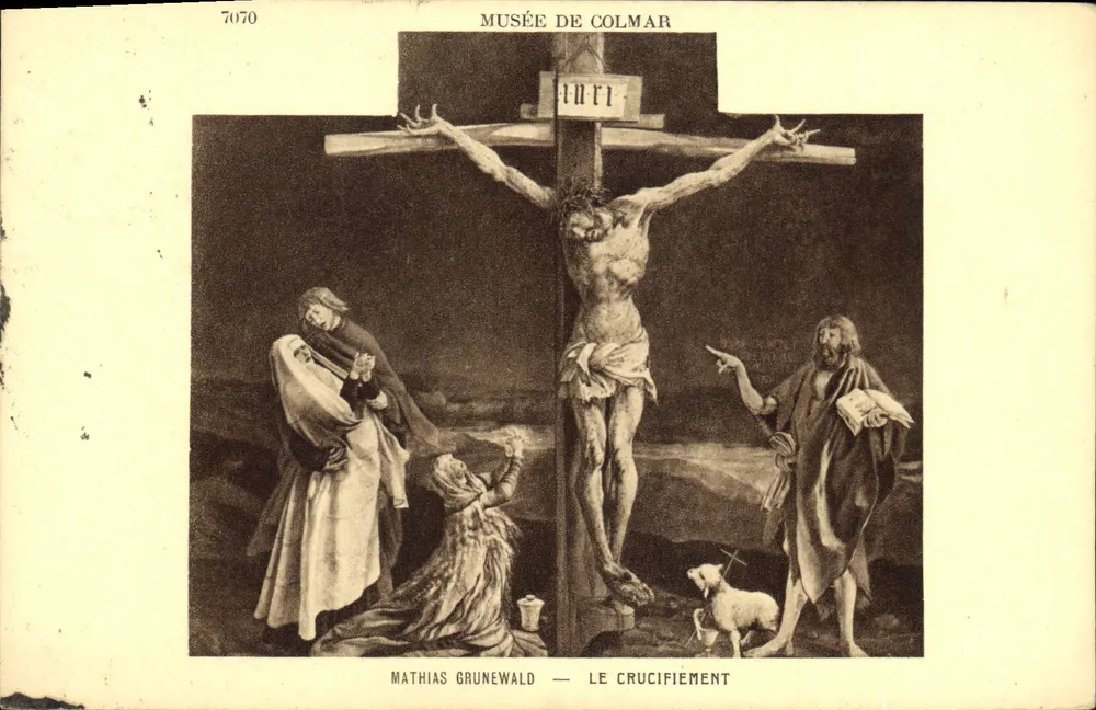 O Crucifixo — Mathias Grunewald — Museu de Colmar - Frente