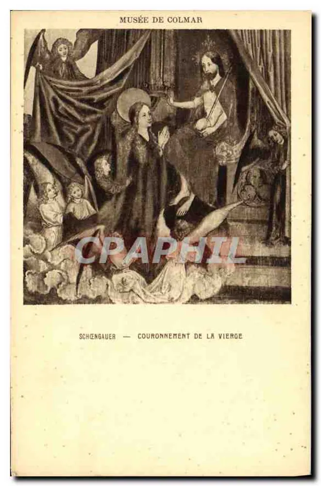Museu de Colmar — Schengauer — Coroação da Virgem - Frente