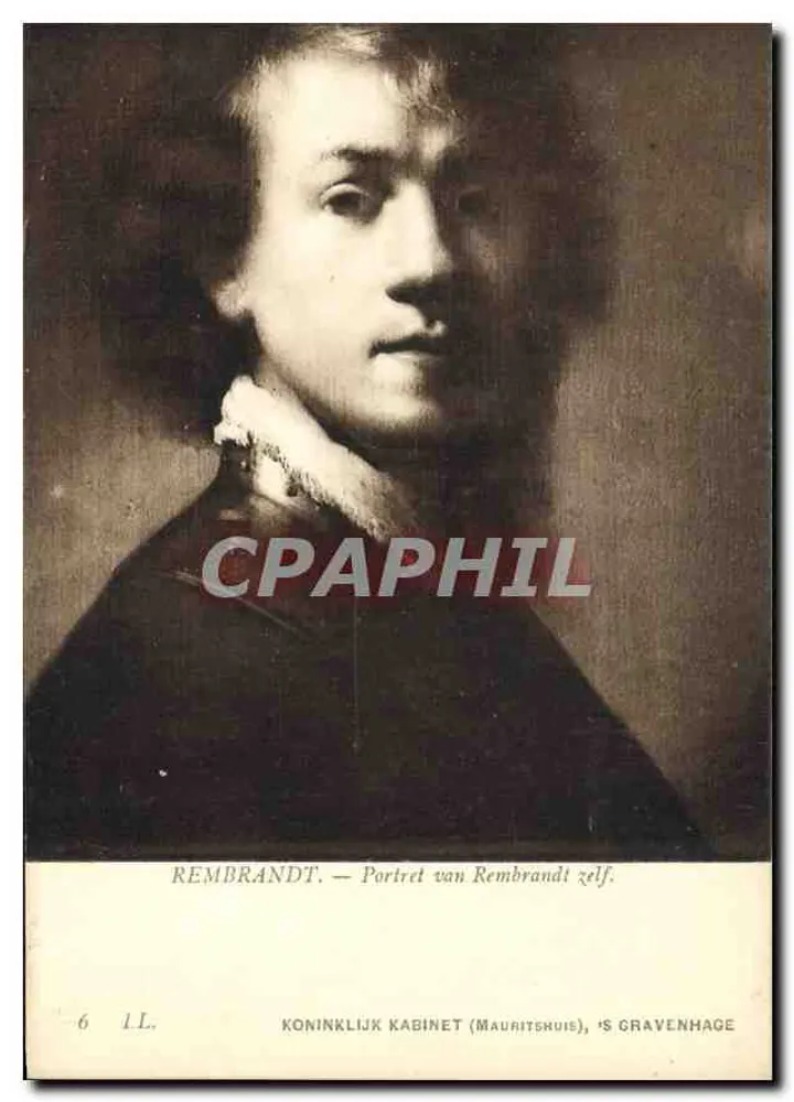 Rembrandt — Portrait des Künstlers — Koninklijk Kabinet (Mauritshuis), 's Gravenhage - Vorderseite