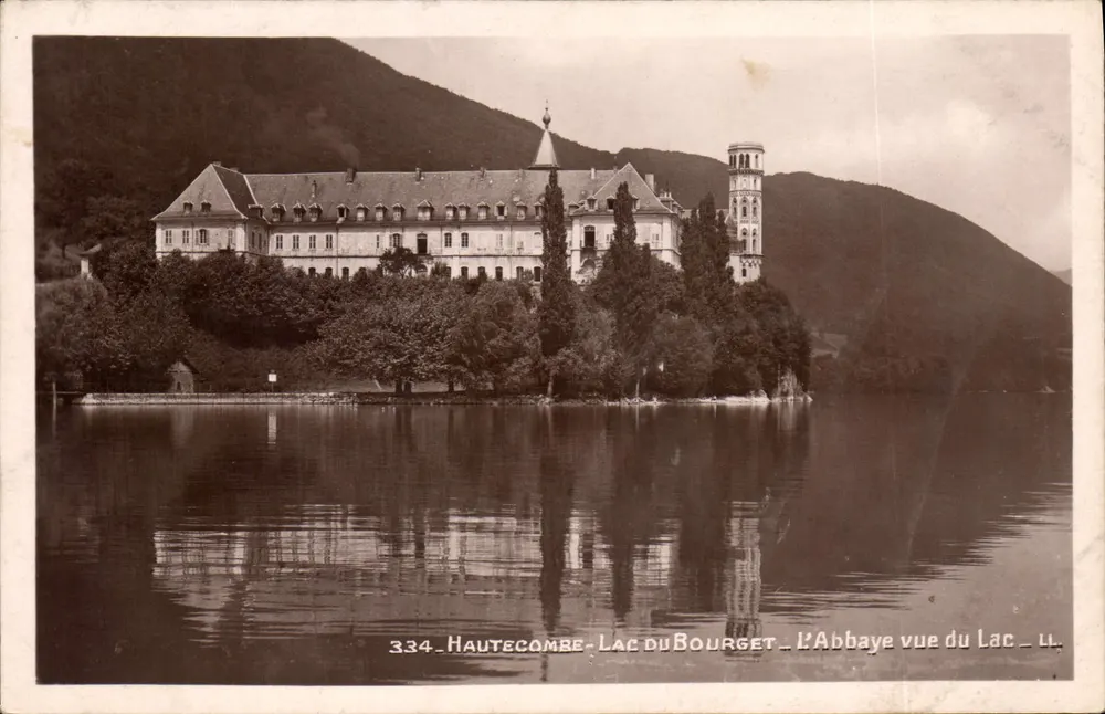 Haute-Côme - Lac du Bourget - Blick auf das Kloster vom See aus - LL - Vorderseite